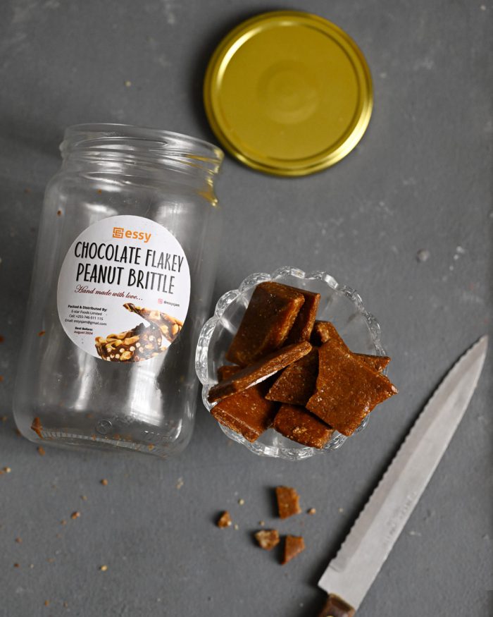 Essy Chocolate flakey peanut brittle